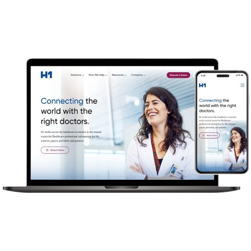 H1 Insights healthcare data engineering dashboard showing doctor affiliation data pipelines and visualization